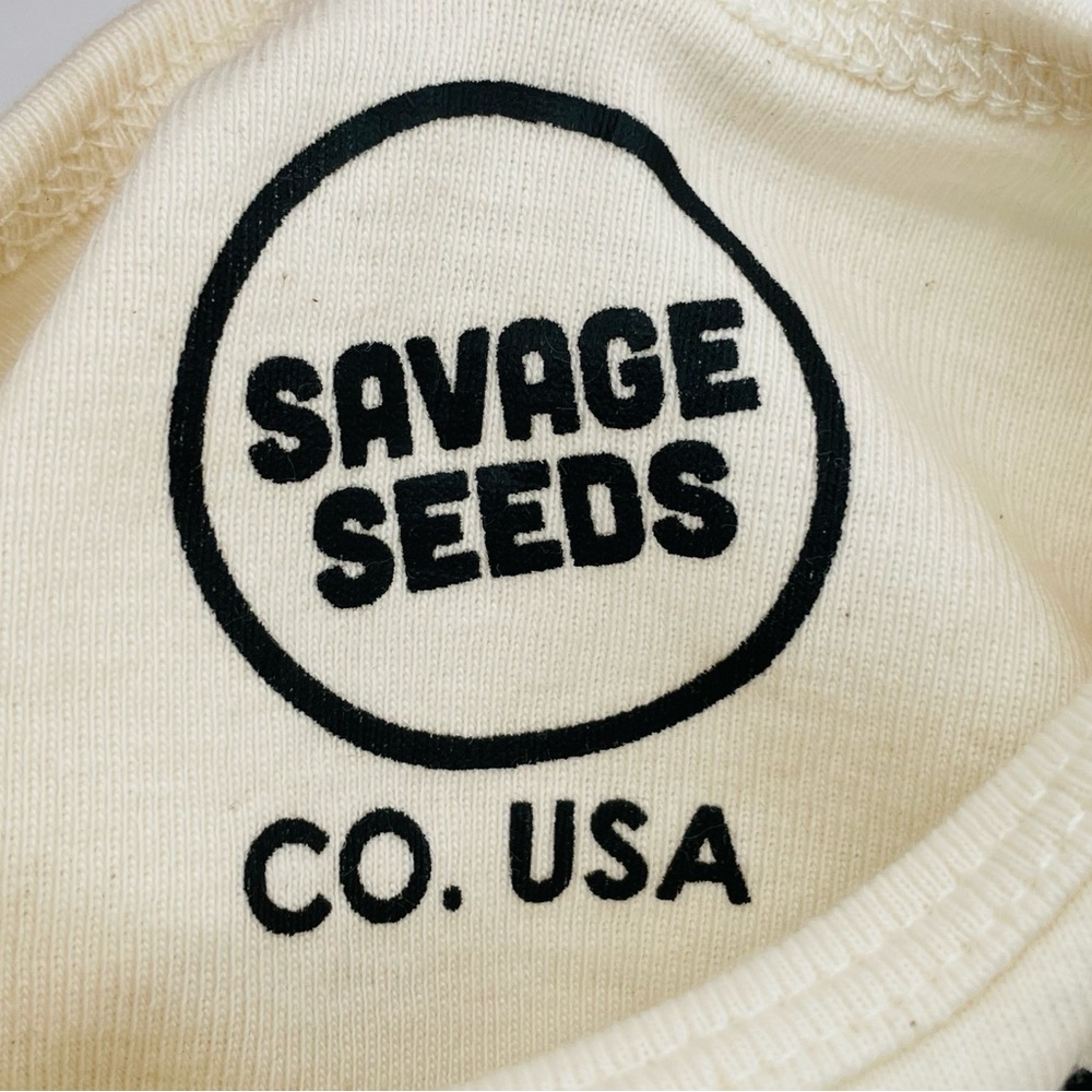 EUC Savage Seeds Bunny Hand Shadow Puppet Organic Cotton Bodysuit 6-12M - Picture 9 of 9